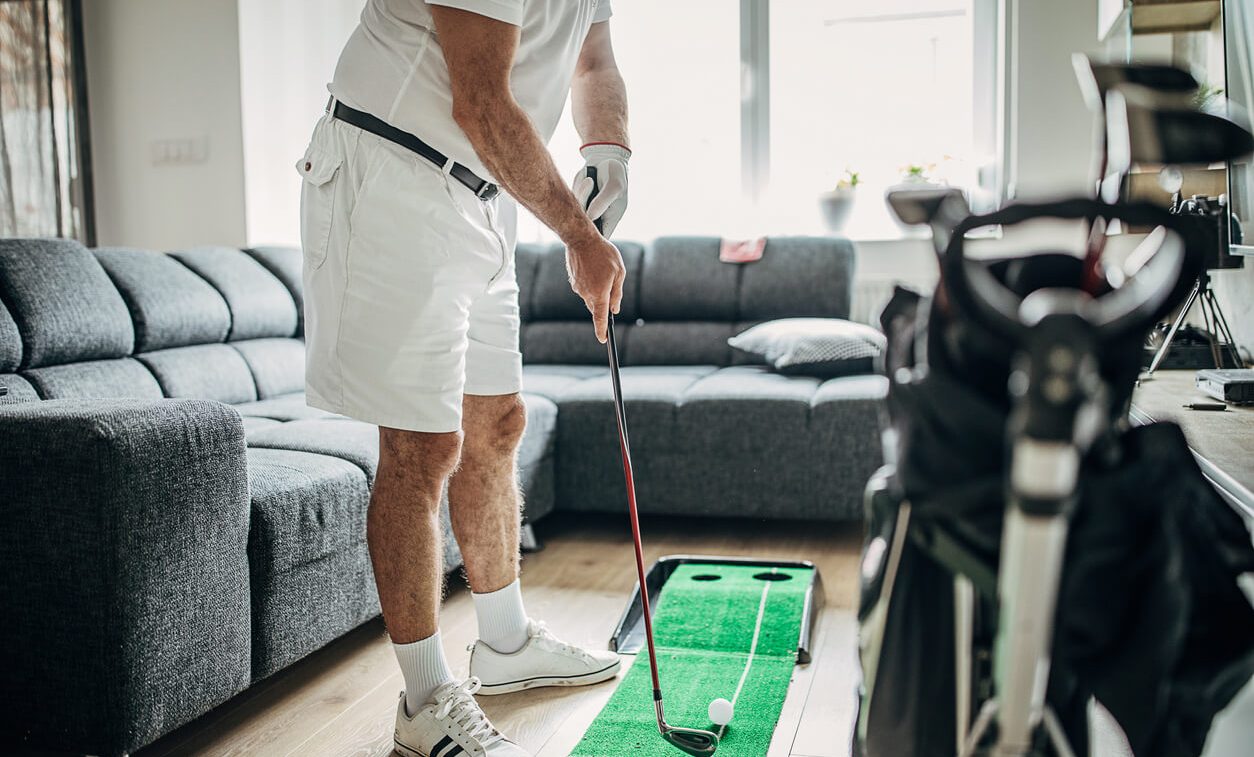 How to practice golf at home