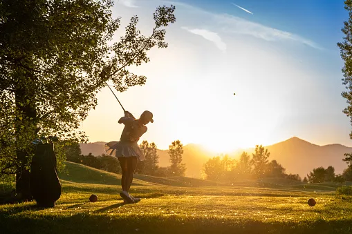 Compress a golf ball